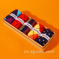 Calcetines de regalo cómodos antibacterianos con caja colorida unisex